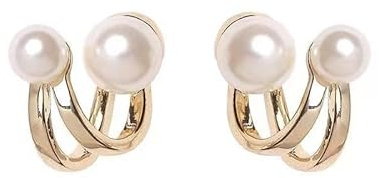 BSLVWG Boucles d'Oreilles Boho en Perles Or Vintage Rétro Classiques - Bijoux pour Femmes et Filles