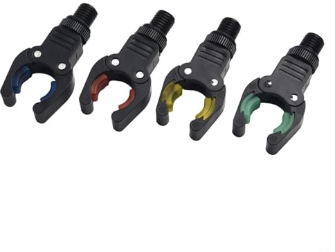 4Pcs Karpfen Angeln Rutenhalter Angelrute Halter Kopfstütze Kopf Tackle Greifer Für Festen Griff (Schwarz)