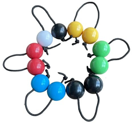 LUNCHS 6er-Pack Kashaka Music Egg Shaker, Asalato Fingertip Drum Balls, Aslatuas Single Hand Percussion for Party, Yoga, Konzert
