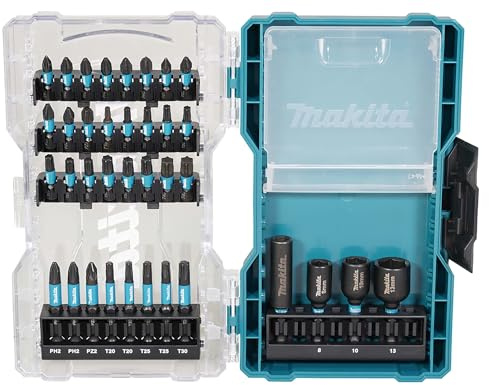Makita E-22925 Schlagbohrer-Bit-Set, Schwarz, 36-teilig