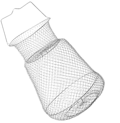 GOOHOCHY Fischernetz Fischkäfig Netzstrümpfe Angeln Angelkäfig Angelzubehör Fischnetz Outdoor-zubehör Köderwurfnetz Krabbe Angelköder Fischköder Mesh-Fisch Netto-Fisch Rostfreier Stahl