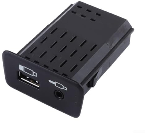 Whychstore 2554705 Prise de voiture AUX/USB Noir Prise de port radio ABS pour camions L P G R S-series