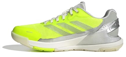 adidas Mujer Crazyquick Lightstrike Padel Shoes, Lucid Lemon/Silver Metallic/Wonder Silver, 39 1/3 EU