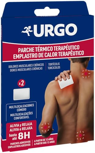 Urgo - Patch Thermique Thérapeutique - Indiqué pour les douleurs musculaires et articulaires - Boîte de 2 patchs de 10 cm x 13 cm