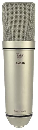 Tone weal AMC48 Studio Condenser Microphone Circuit, XLR Output, Cardioid, Warm & Articulate Sound for Studio, Recording, Live-Streaming Podcasting...