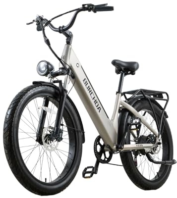 BURCHDA E Bike elektrofahrräder Herren Damen, Ebike 48V 20Ah(960Wh) Akku bis 120km, 26x3 Zoll Electric Bike 7-Gang Getriebe mit LCD-Display, E Fahrrad 250W Motor 95 N.m 25km/h, AZ26
