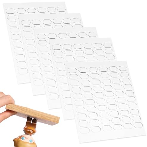 WUSJCOF 300 Stück Selbstklebend Klebepunkte, Doppelseitiger Gel-Kleber, Abnehmbarer Montage-Kneter, Keine Spuren, Zum Aufhängen an Der Wand, Basteln Dekorationen (1,3 x 8 cm)