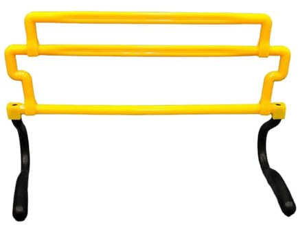 FytStycale Ostacoli per velocità E Agilità, Allenamento di Calcio, Barra per, Ostacoli Sportivi Multifunzione Regolabili per Esterni, Giallo