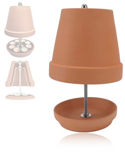 Teelichtheizung, Keramik-Kerzenwärmer, Lampe, Wärme, Teelicht, Ofen, Herd, Schreibtisch, Atmosphäre, Heizung für 4–6 Teelichter, Teekannenwärmer