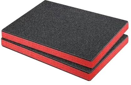 LeeQinersw 2 Piezas Inserto de Espuma para Caja de Herramientas Paneles de Espuma para Organización Material Suave EPE Protección Durante el Transporte Adecuado