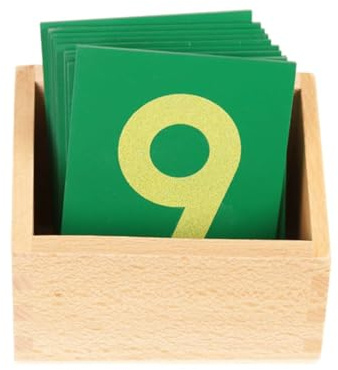 LLTCMYGS Montessori Sandpaper Number Boards, Early Math Sensory Toy