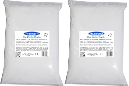 Mouldmaster 1.5 Kg Plaster of Paris, White (Pack of 2)