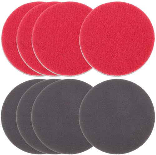 BESTOYARD 8pcs Bowling Ball Polishing Pads Sponge Material Easy to Use Multipurpose Ball Polishing Cushions for Smooth and Clean Bowling Surface