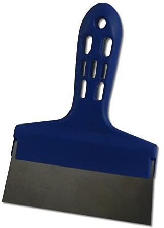DEWEPRO Fugenspachtel 120 × 37 mm – Rostfreie Edelstahlklinge – Malerspachtel mit ergonomischem Kunststoffgriff – Präziser Breitspachtel für Renovierung, Spachtelarbeiten & Innenausbau