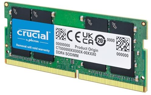 Crucial CT16G4SFD832A DDR4 3200 MHz CL22 RAM-minne, Grön, 16 GB