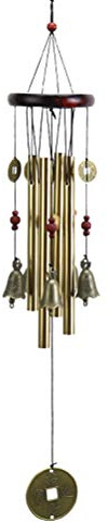 Carillon à Vent en métal avec Clochette Feng Shui Décoration Suspendue pour fenêtre de Jardin Balcon