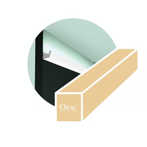 Pack de 4 mètres Profil au design compact et anguleux pour éclairage LED CX189 - L200 x H2,7 x L2,7 cm - ORAC DECOR