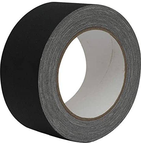 WELSTIK Graffer-Cinta de Tela Mate(2inch*27.34yd),No Reflectante y Fácil de Desgarrar Cinta Gaffer,Color Negro