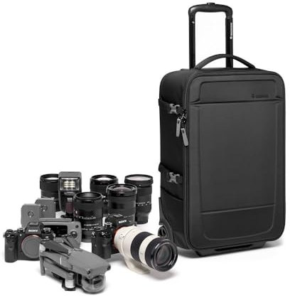 Manfrotto Advanced Trolley M III, für Spiegelreflexkamera mit Objektiven, Handgepäck, Reflextasche mit Stativbefestigung, Fotografie Zubehör