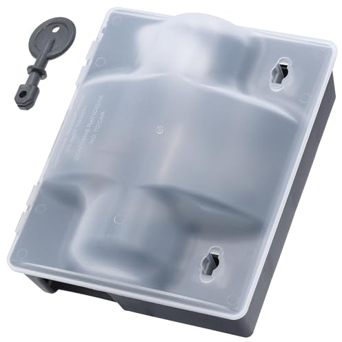Agrarflora Dualbox 2in1 Köderstation - Rattenbox mit Schlagfalle - Transparente, wetterfeste Rattenfalle - Nagerköderstation für Ratten - Köderbox zur sicheren Ausbringung von Giftködern