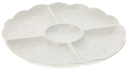 HERVIT ANTIPASTIERA PORCELLANA BIANCA DIA.27CM 29398