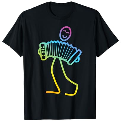 Figurine en accordéon amusant pour joueur d'accordéon T-Shirt