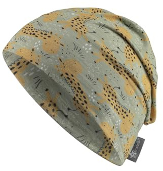 Sterntaler Beanie Giraffen - Unisex Babymütze aus Flammgarnjersey mit UV Schutz 50+ - Leichte Mütze mit Giraffen -Druck schützt den Kopf an heißen Tagen vor der Sonne