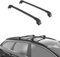 TURTLE Dachträger für BMW X1 2009-2015, 109 cm, 75 kg Tragfähigkeit, Aluminium Dachgepäckträger - Abschließbarer, Einstellbarer Fahrrad-und Skiträger (Schwarz)