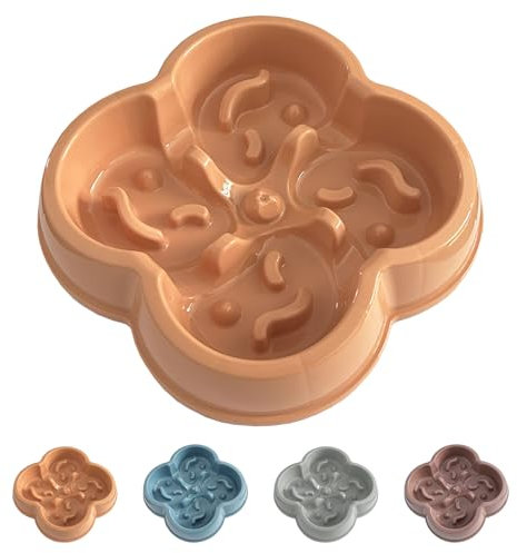 LOS ANDES Slow Feeder Dog Bowl Small, Slow Eating Dog Bowl Stop Feeding Bowl Anti-Choking Bloat Non Skid Puzzle Feeder Healthy Eating Bowl for Small Medium Size Dogs
