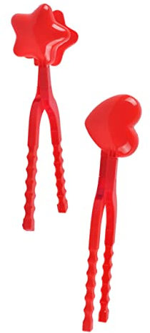 KITANDOVE 2stücke Clip Spielzeug Herzform Schneeballformer Für Mädchen Winterspielzeug Für Outdoor-aktivitäten Schnelles Und Formen Von Schneebällen