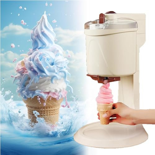 KJHYYPP Fruit Soft Ice Cream Maker - Batidos y Helados, Haga sorbetes saludables y deliciosos con la máquina automática de Yogur
