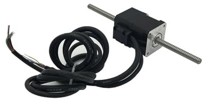 PQYSMVVG Closed Loop NEMA 17 Non-Captive Stepper Electronic Starter with 200mm Tr8*4 Lead Screw and Integrated Encoder