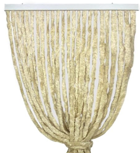 Tex family Tenda in Ciniglia Beige Soffio - Protezione Insetti, Semitrasparente, Facile Montaggio - 100% Polipropilene Riciclabile - Cm. 140x240