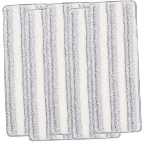 SOPOTUTU Lingettes De Rechange Pour Balai à Franges 5 Pièces Rayures à Poils Durs, Auto-adhésives, Éponge Absorbante, Pour Nettoyage Parquet, Céramique Et Pierre, Accessoires Ménagers Polyvalents