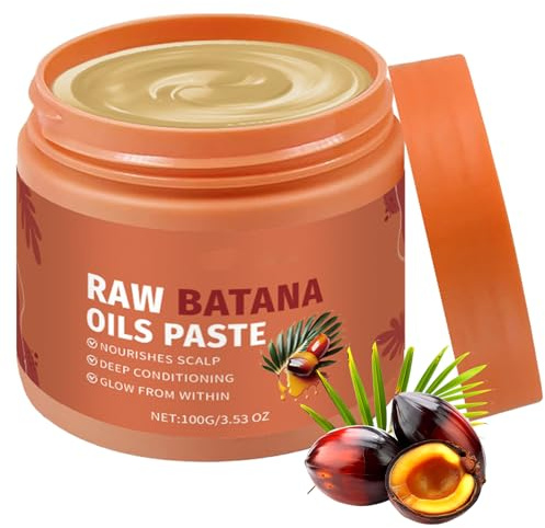Raw Batana Oil Paste - for Hair Growth - 2025 Batana Oil For Hair - Prevents Hair Loss Thicker Stronger Healthier, Nourishing hair Strengthener Hair Growth, Repair Split Ends