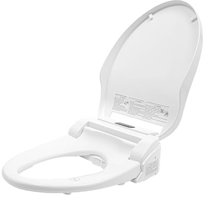 Dusch-WC Toilettensitz mit Bidet Funktion V-Form, Elektronischer WC-Sitz mit Hygienedusche, Beheizbarer WC-Aufsatz mit Fernbedienung und Nachtlicht, Intelligenter Toilettendeckel