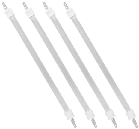 Toyvian Tube Chauffant Quartz Infrarouge 27 Cm 4 Pièces pour Chauffage Électrique Extérieur, Élément de Remplacement Performant pour Radiateur Tubulaire Portable, Chauffage Rapide