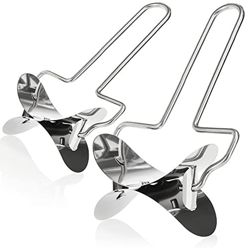 COM-FOUR® 2x Tagliapasta, tagliapasta per biscotti, pasta, gnocchi e ravioli - taglia impasto e rullo per biscotti - rulli per pasta rotondi (2 pezzi - 7,5 e 9,5 cm)