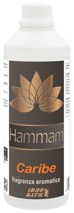 IDRO BATH Fragranza Aromatica per Bagno Turco e Hammam CARIBE 500 ml | Fragranza Aromatica Concentrata al profumo di Frutti Tropicali