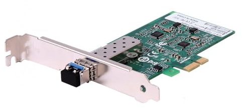 UNIFORMATIC - Carte Fibre Optique GIBABIT PCI-X MULTIMODE SX-550M Port LC. Cette Carte ethernet PCI Express multimode SX-550m LC Vous Permet de connecter Vos postes de Travail à Un réseau Fibre optiq