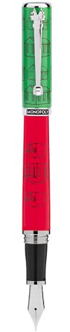 Montegrappa Monopoly Players Collection Füllfederhalter aus Edelstahl und Messing in der Farbe Landlord Federstärke: M, Länge: 14cm, ISMXO3EE