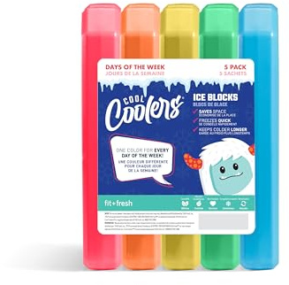Fit & Fresh Cool Coolers 5pk Days of the Week Ice Blocks