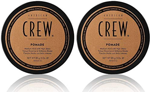 2er American Crew Pomade Mittlerer Halt Viel Glanz 85 g