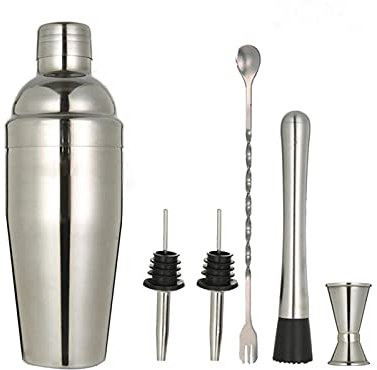 Coctelera Juego de coctelera de acero inoxidable Kit de barman profesional Coctelera Coctelera para mezclar y otras bebidas Bartender