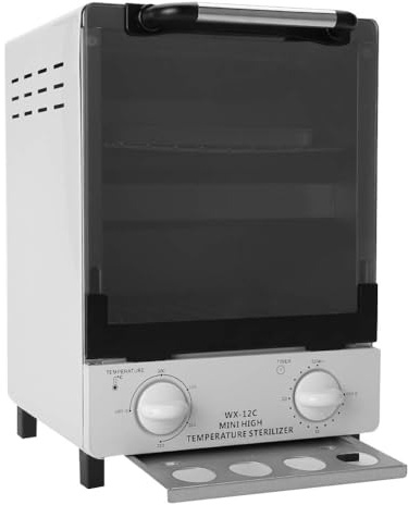 Heißluftsterilisator, 12 L Heissluft Sterilisator Hochtemperatur Sterilisation Steam Sterilisator für Instrumente Kosmetik Tattoo Desinfek, Trockene Sterilisator