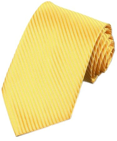MAIANY Cravatte da uomo, 8 cm, tinta unita, cravatta formale per uomini, classica cravatta premium per uomini matrimonio negozio (Giallo)