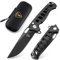 AUBEY Taschenmesser Klappmesser, Scharfes Messer Outdoor mit 14C28N Stahl Klinge, Aluminium Griff, Taschenclip, Button Lock - EDC Messer Pocket Knife für Jagd Geschenk Sammeln