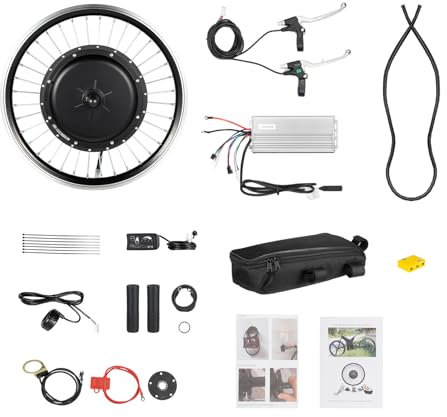 YyanLAK Elektrofahrrad Umbausatz, 1500W 48V Ebike Elektrofahrrad Conversion Kit Umbausatz für 26-Zoll-Fahrräder