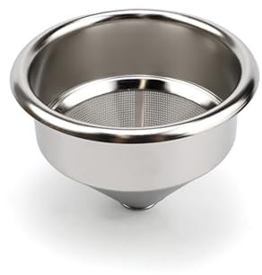 KINHARD Filtre Cafe, Filtre Permanent, pour Manche Sans Fond 5,8 cm Diamètre, Filtre Réutilisable en Acier Inoxydable, pour Maison, Café, Bureau