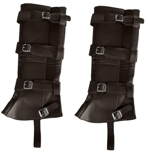 Harilla Piraten-Stiefel-Überzüge, Geschenk, Bequeme Stiefel-Überzüge für Foto-Requisiten im Freien, Kaffee